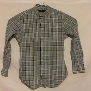 Ralph Lauren Plaid Button Down  Med long sleeve